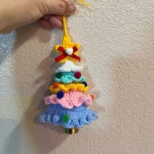 Colorful Crochet Christmas Tree Ornament